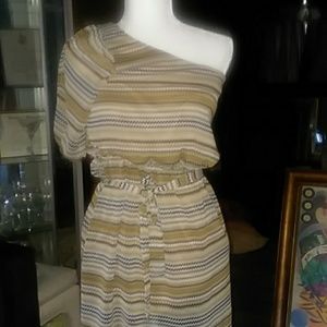 Brand New One shoulder short sleeve dress